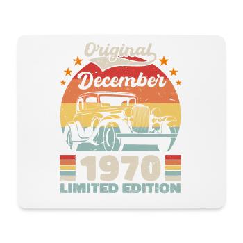 Dezember 1970 Geburtstagsgeschenk Dezember 1970 - Mousepad (Querformat) - Weiß - Vorne