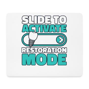 Glisser pour activer le mode de restauration Dental Lab - Tapis de souris (format paysage) - blanc - Devant