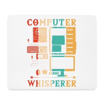 Computer Whisperer IT-Betrieb Informatiker - Mousepad (Querformat) - Weiß - Vorne