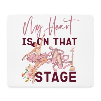Ballet Dancer Dance Girl Ballerina - Mousepad (Querformat) - Weiß - Vorne