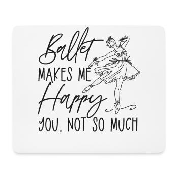 Ballet Dancer Dance Girl Ballerina - Mouse Pad (horizontal) - white - Front