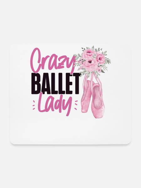 Ballet Dancer Dance Girl Ballerina - Mousepad (Querformat) - Weiß