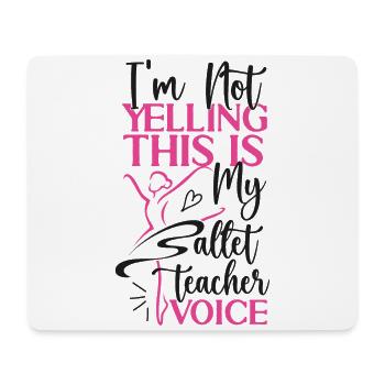 Ballet Dancer Dance Girl Ballerina - Mousepad (Querformat) - Weiß - Vorne