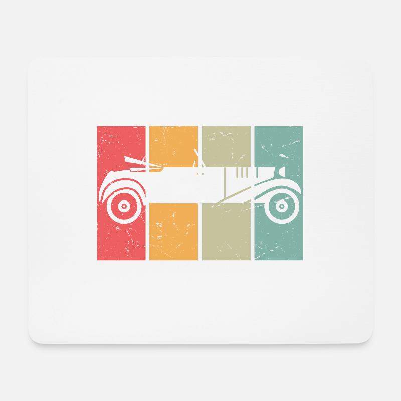 Classic Since 2007, Vintage Car Birthday Gift 2007 - Mousepad (Querformat) - Weiß