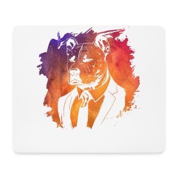 Pitbull - Mouse Pad (horizontal) - white - Front