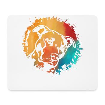 Pitbull - Mouse Pad (horizontal) - white - Front