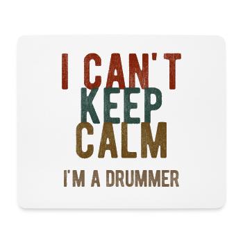 Schlagzeug Spieler Drummer - Mousepad (Querformat) - Weiß - Vorne