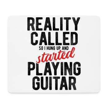 Akustik Spruch Für E-Gitarre Konzert Gitarre - Mousepad (Querformat) - Weiß - Vorne