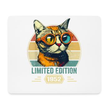 Awesome since 1952 Cat Birthday Gift - Mouse Pad (horizontal) - white - Front