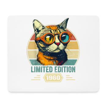 Génial depuis 1960 Cadeau d’anniversaire de chat - Tapis de souris (format paysage) - blanc - Devant