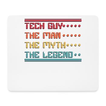 Tech Guy Man Myth Legend IT-Betrieb Admin - Mousepad (Querformat) - Weiß - Vorne