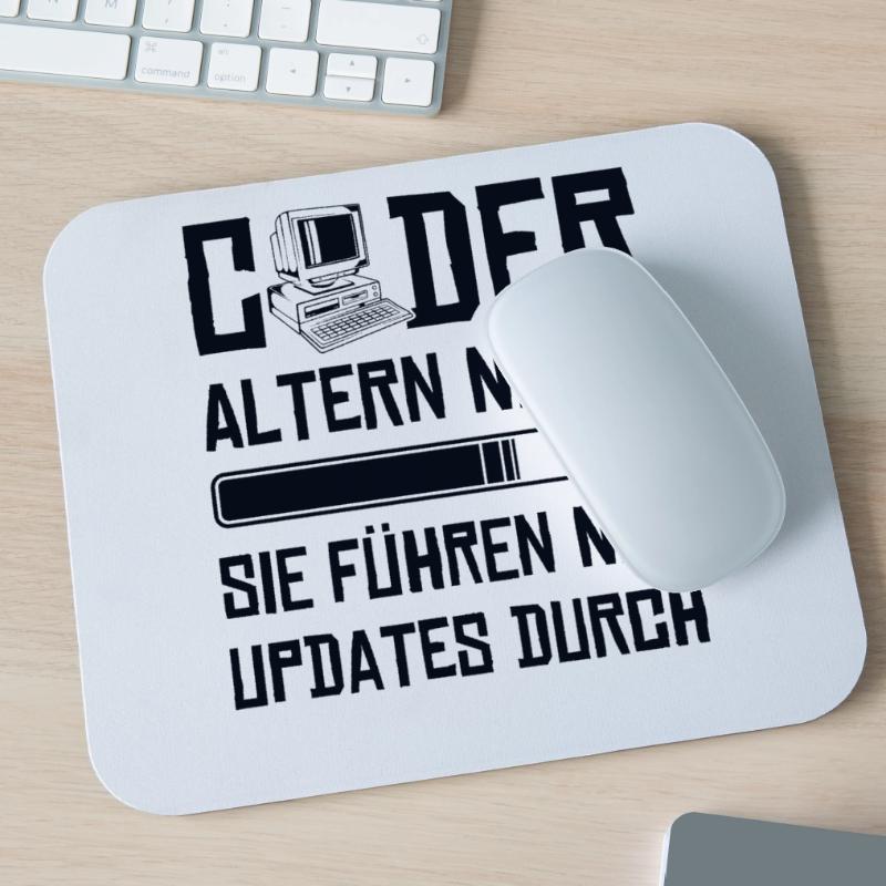 Coder Altern Nicht Developer Softwareingenieur Mousepad (Querformat)