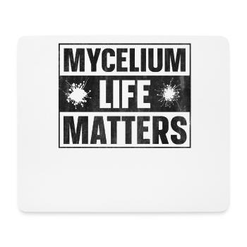 Mycelium Life Matters Foraging Mushroom Hunting - Mouse Pad (horizontal) - white - Front