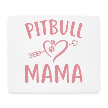 Pitbull Mama - Mouse Pad (horizontal) - white - Front