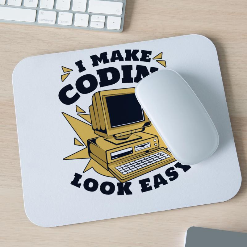 Je rends le codage facile Developer Coder Tapis de souris (format paysage)