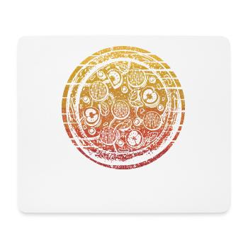 Retro pizza oven pizza pizza tray pizza lover - Mouse Pad (horizontal) - white - Front