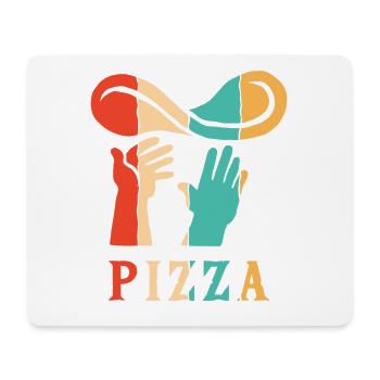 Retro Pizza Pizza Tray Pizza Oven Pizza Lover - Mouse Pad (horizontal) - white - Front