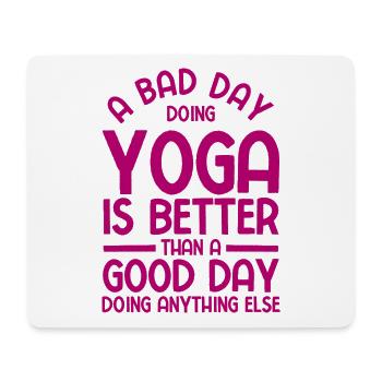 Yogalehrer Spruch Für Yogi Yoga - Mousepad (Querformat) - Weiß - Vorne