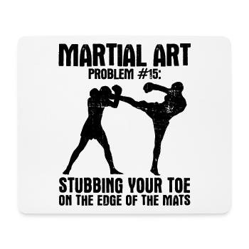 Mixed Martial Arts MMA - Mousepad (Querformat) - Weiß - Vorne