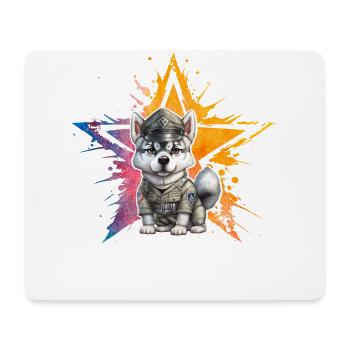 Husky - Mousepad (Querformat) - Weiß - Vorne