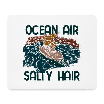 Segelboot Kapitän Spruch Zum Segeln - Mousepad (Querformat) - Weiß - Vorne