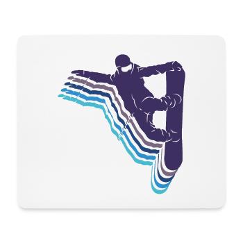 Snowboard Spruch für Snowboarder - Mousepad (Querformat) - Weiß - Vorne
