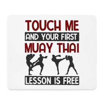 Thaiboxen Muay Thai - Mousepad (Querformat) - Weiß - Vorne