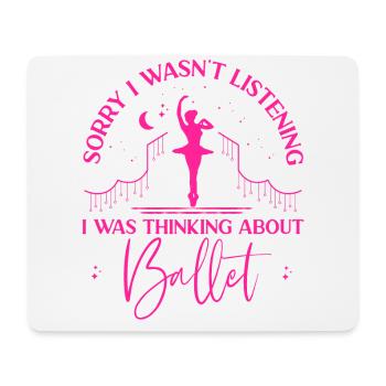 Ballet Dancer Dance Girl Ballerina - Mousepad (Querformat) - Weiß - Vorne