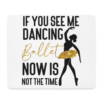 Ballet Dancer Dance Girl Ballerina - Mouse Pad (horizontal) - white - Front