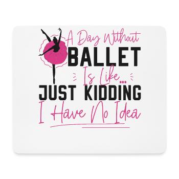 Ballet Dancer Dance Girl Ballerina - Mousepad (Querformat) - Weiß - Vorne