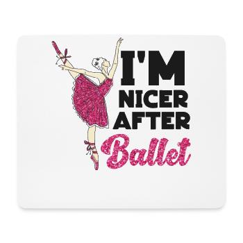 Ballet Dancer Dance Girl Ballerina - Mousepad (Querformat) - Weiß - Vorne