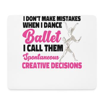Ballet Danseuse Danse Ballerine - Tapis de souris (format paysage) - blanc - Devant