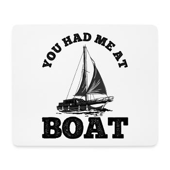 Segelboot Kapitän Spruch Zum Segeln - Mousepad (Querformat) - Weiß - Vorne