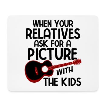 Akustik Spruch Für E-Gitarre Konzert Gitarre - Mousepad (Querformat) - Weiß - Vorne