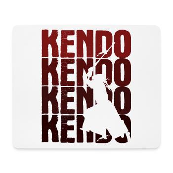 Japanischer Schwertkampf Kendo - Mousepad (Querformat) - Weiß - Vorne