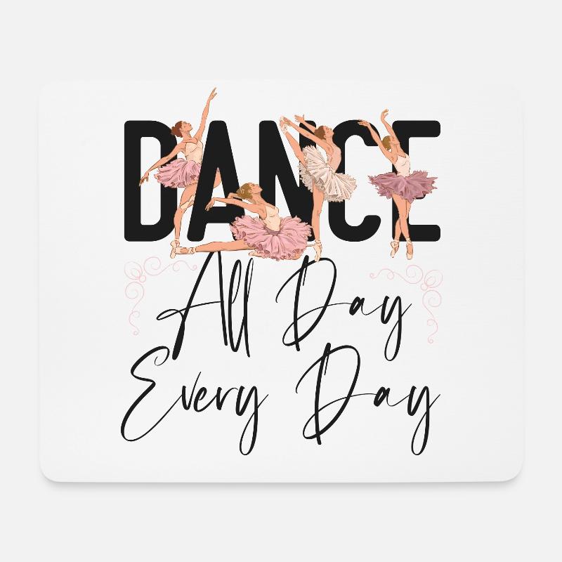 Ballet Dancer Dance Girl Ballerina - Mousepad (Querformat) - Weiß