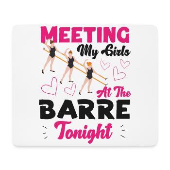 Ballet Dancer Dance Girl Ballerina - Mouse Pad (horizontal) - white - Front