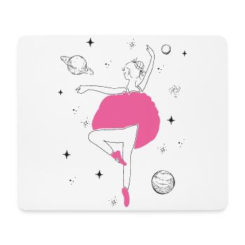 Ballet Dancer Dance Girl Ballerina - Mouse Pad (horizontal) - white - Front