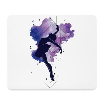 Ballet Dancer Dance Girl Ballerina - Mouse Pad (horizontal) - white - Front