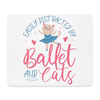 Ballet Dancer Dance Girl Ballerina - Mouse Pad (horizontal) - white - Front