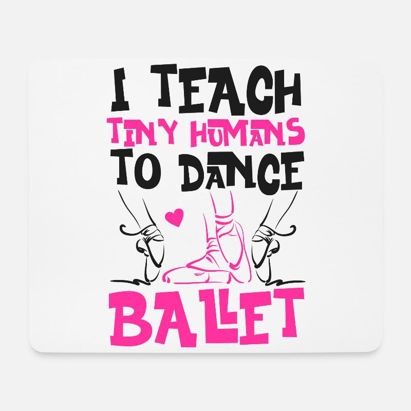 Ballet Dancer Dance Girl Ballerina - Mousepad (Querformat) - Weiß