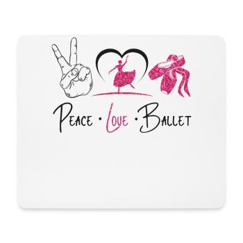 Ballet Dancer Dance Girl Ballerina - Mousepad (Querformat) - Weiß - Vorne
