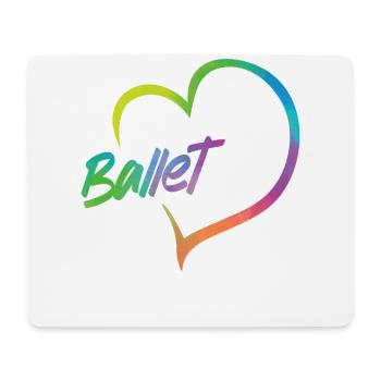 Ballet Dancer Dance Girl Ballerina - Mouse Pad (horizontal) - white - Front