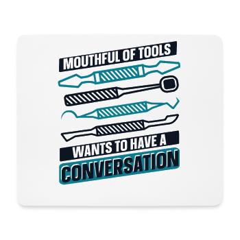 Mouthful Of Tools Dental Laboratory Dental Laboratory - Mouse Pad (horizontal) - white - Front