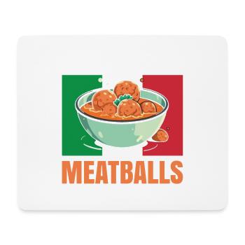 Grab Life By Meatballs for all lovers of meatballs - Mouse Pad (horizontal) - white - Front