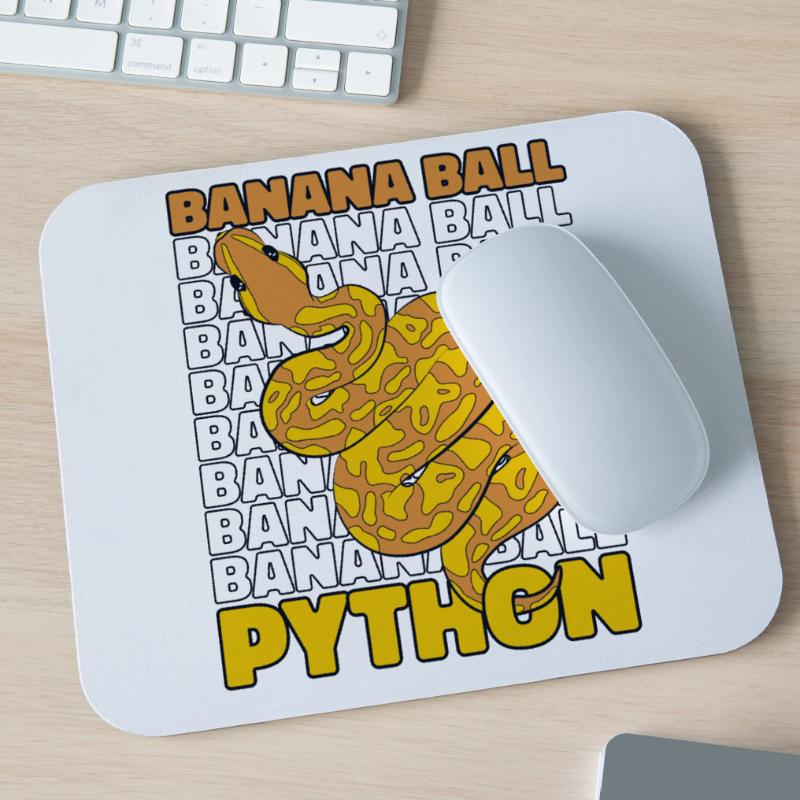 Boule de banane Python Serpent Python Boule de banane Tapis de souris (format paysage)