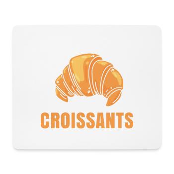 Life is better with croissants - Mouse Pad (horizontal) - white - Front