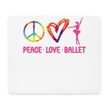 Ballet Dancer Dance Girl Ballerina - Mouse Pad (horizontal) - white - Front