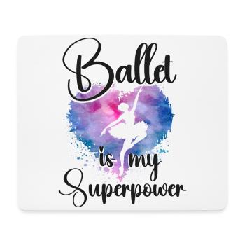 Ballet Dancer Dance Girl Ballerina - Mousepad (Querformat) - Weiß - Vorne