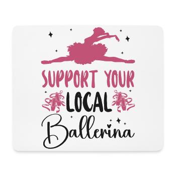 Ballet Dancer Dance Girl Ballerina - Mouse Pad (horizontal) - white - Front